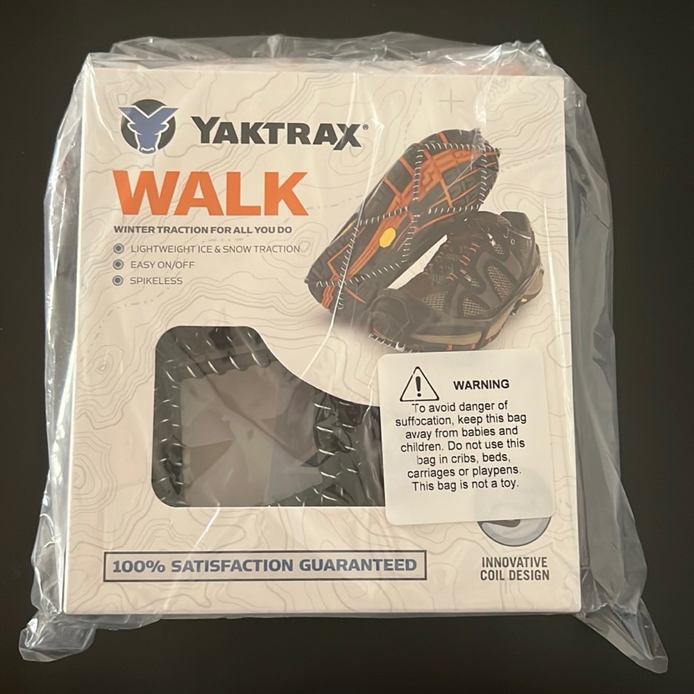 Yaktrax Hiking and Walking Traction Cleats for Snow, Ice, and Rock